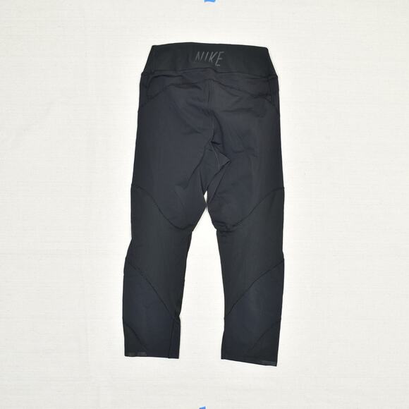 Nike Polyester Black Size M Dri Fit Capri Legging Solid Pull On Women - Picture 3 of 8